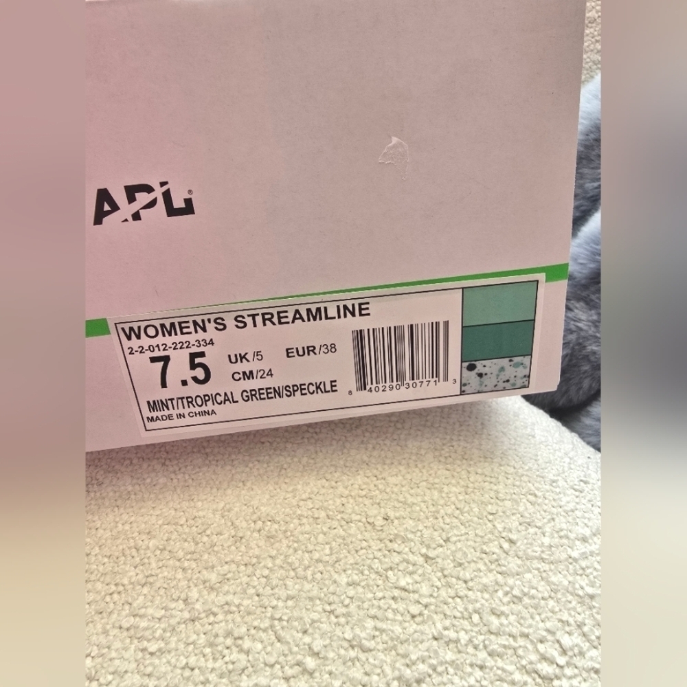 NIB! APL, Women's Streamline, Mint/Tropical Green/Speckle, Size 7.5, $350 - Picture 6 of 8
